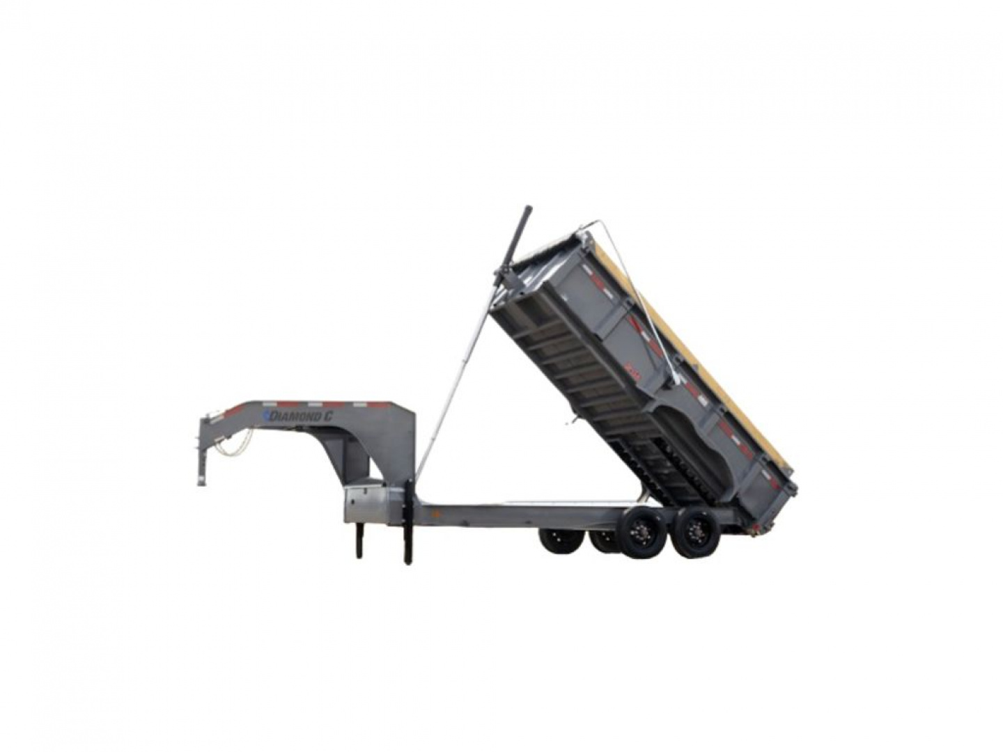 New 2024 Diamond C Trailers LPT-GN 14' x 82" Dump Trailer