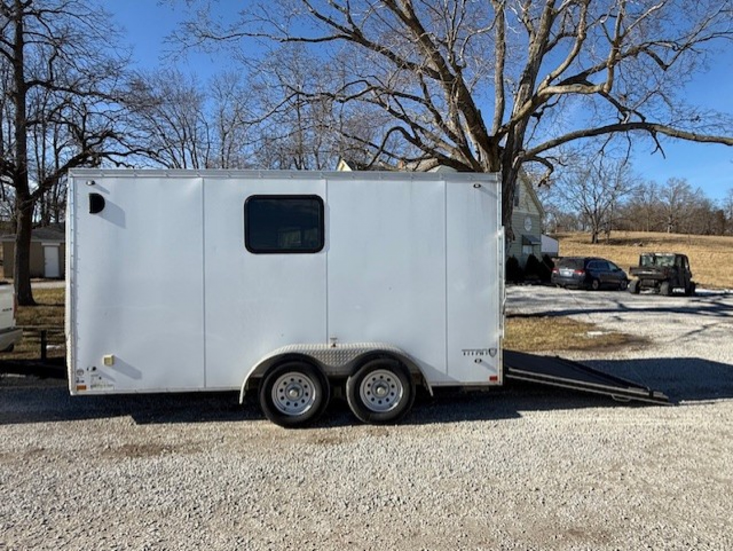 Used 2019 Stealth Trailers Titan 7X14x84" w/ RAMP DOOR . Cargo / Enclosed Trailer