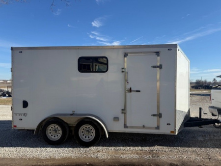 Used 2019 Stealth Trailers Titan 7X14x84" w/ RAMP DOOR . Cargo / Enclosed Trailer