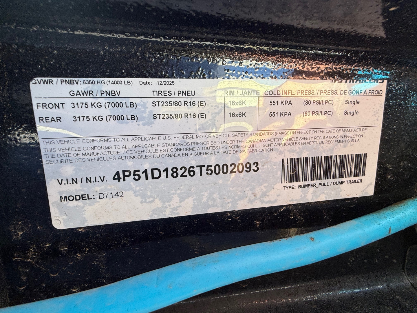 New 2026 7X14 PJ Trailers DUMP TRAILER