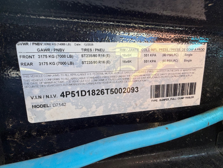 New 2026 7X14 PJ Trailers DUMP TRAILER