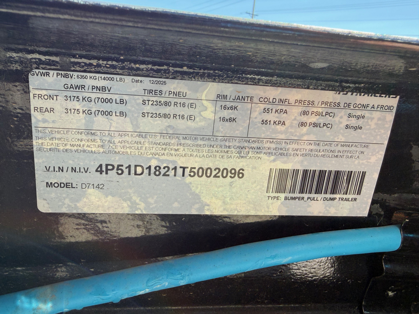 New 2026 7X14 PJ Trailers DUMP TRAILER