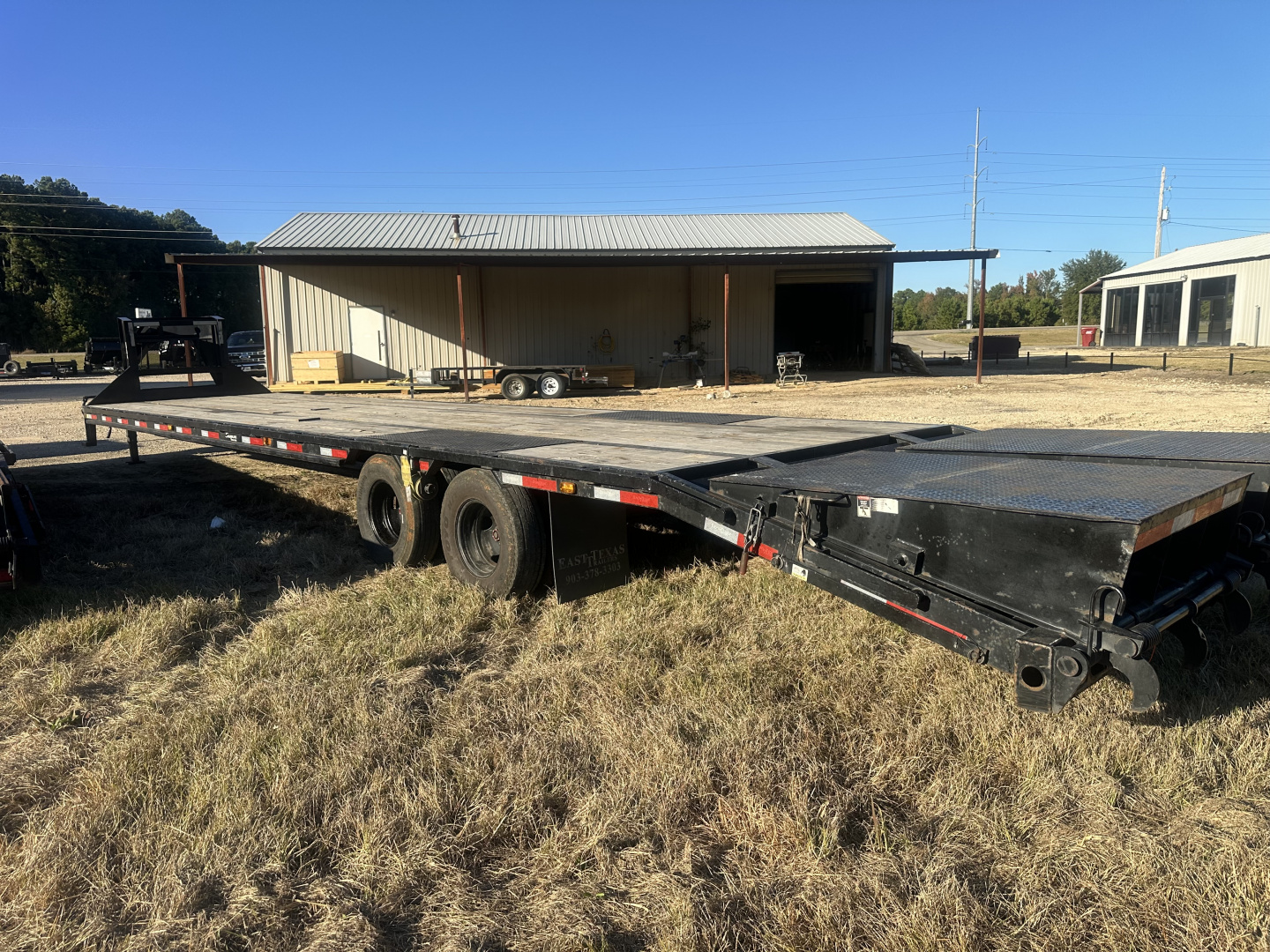 Used 2024 East Texas Trailers 35+5 Deckover GN Trailer w/monster ramps