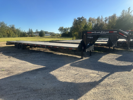 Used 2024 East Texas Trailers 35+5 Deckover GN Trailer w/monster ramps