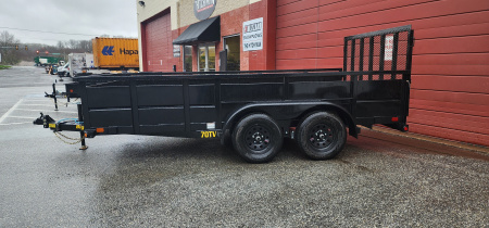 New 7 x 14 Big Tex 70TV 2' Steel Sides Utility 7k