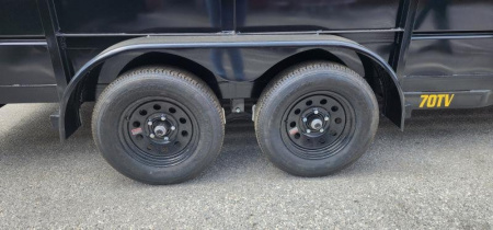 New 7 x 16 Big Tex 70TV 24" Steel Sides Utility 7k