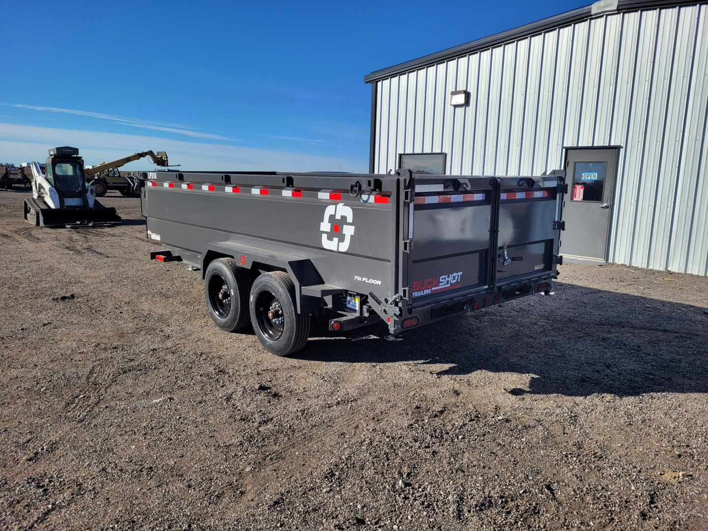 New 2026 Buckshot 83"x16' BP Dump Trailer W/3' Sides/8K Axles