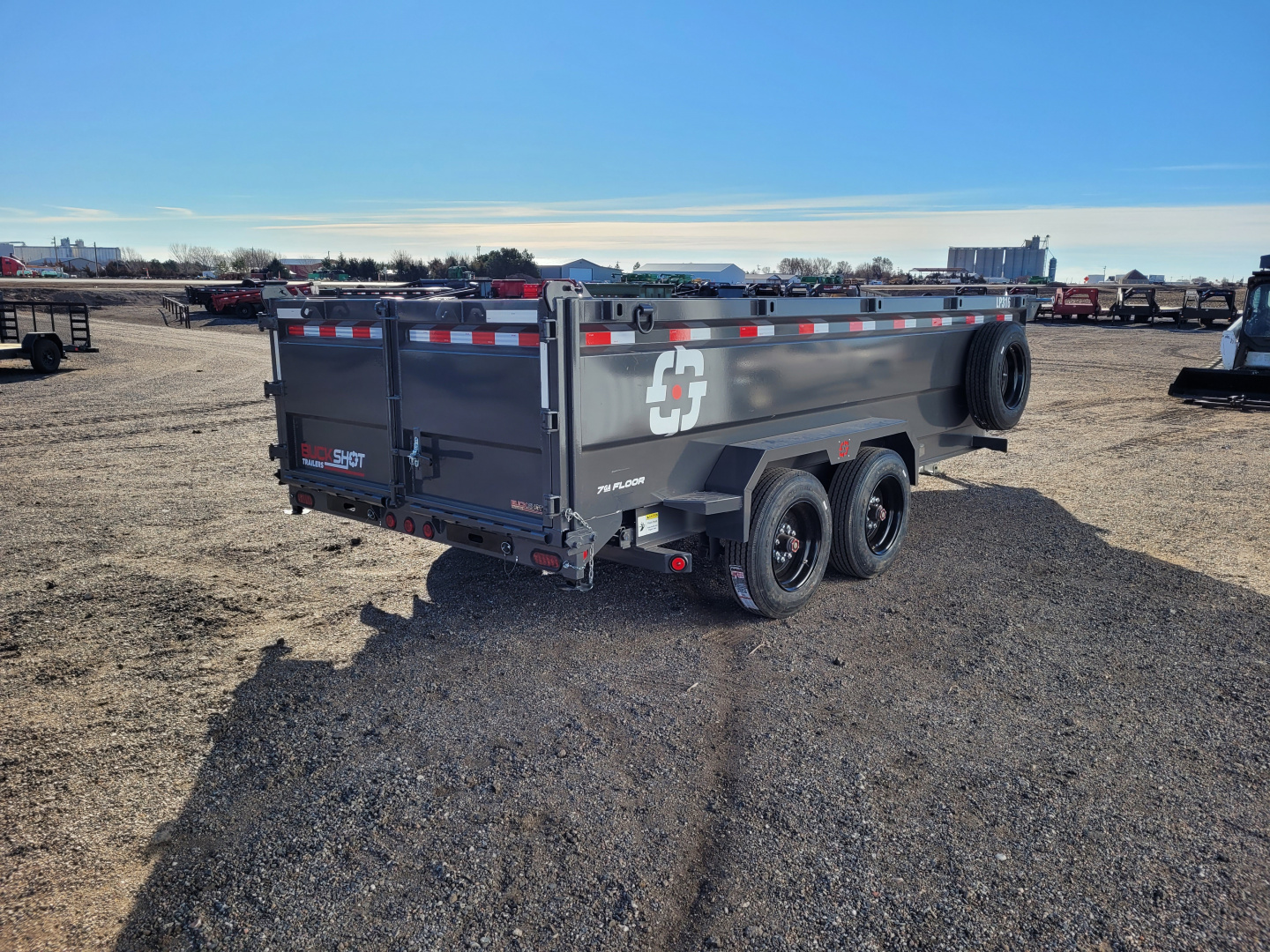 New 2026 Buckshot 83"x16' BP Dump Trailer W/3' Sides/8K Axles