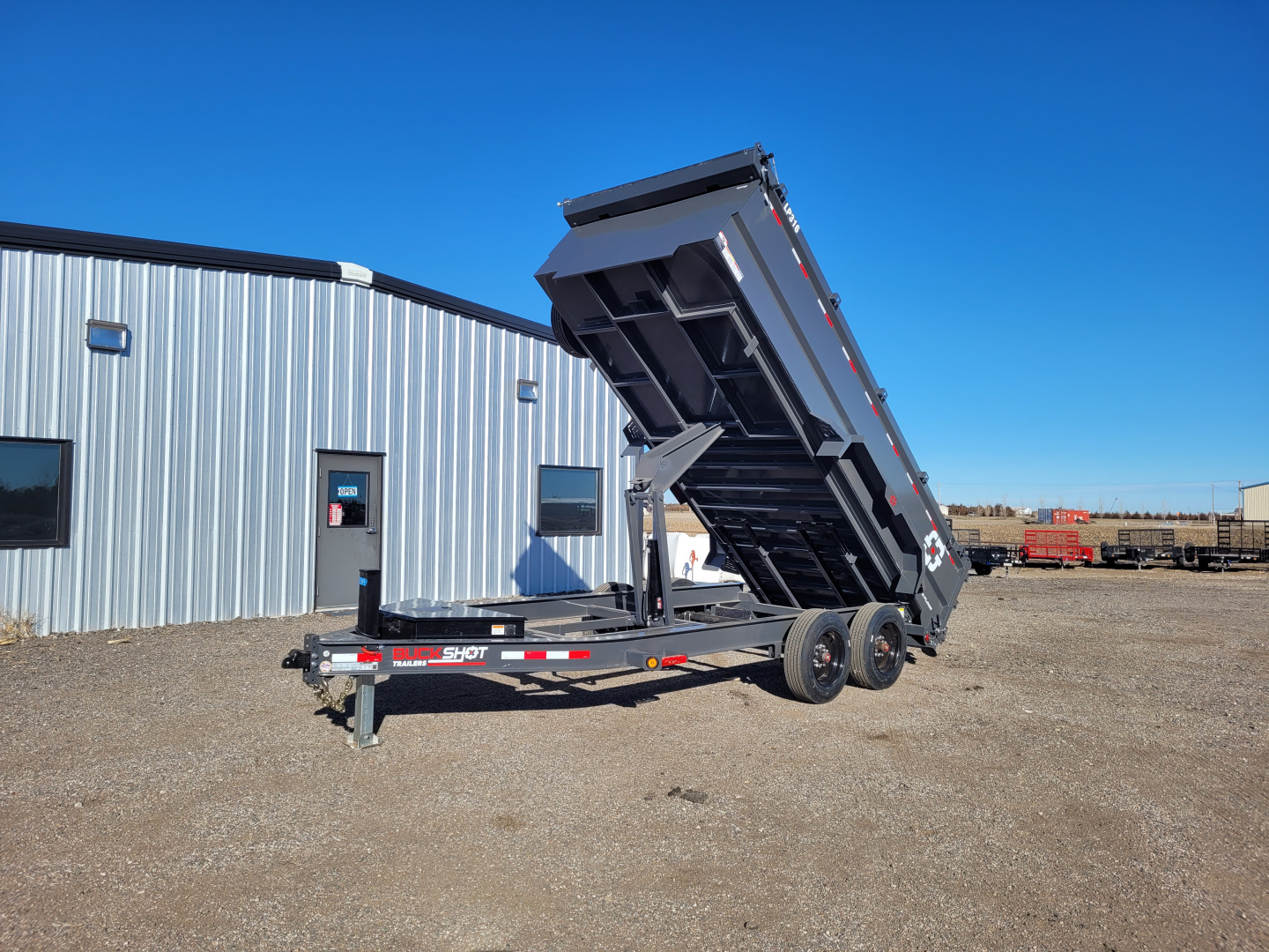 New 2026 Buckshot 83"x16' BP Dump Trailer W/3' Sides/8K Axles