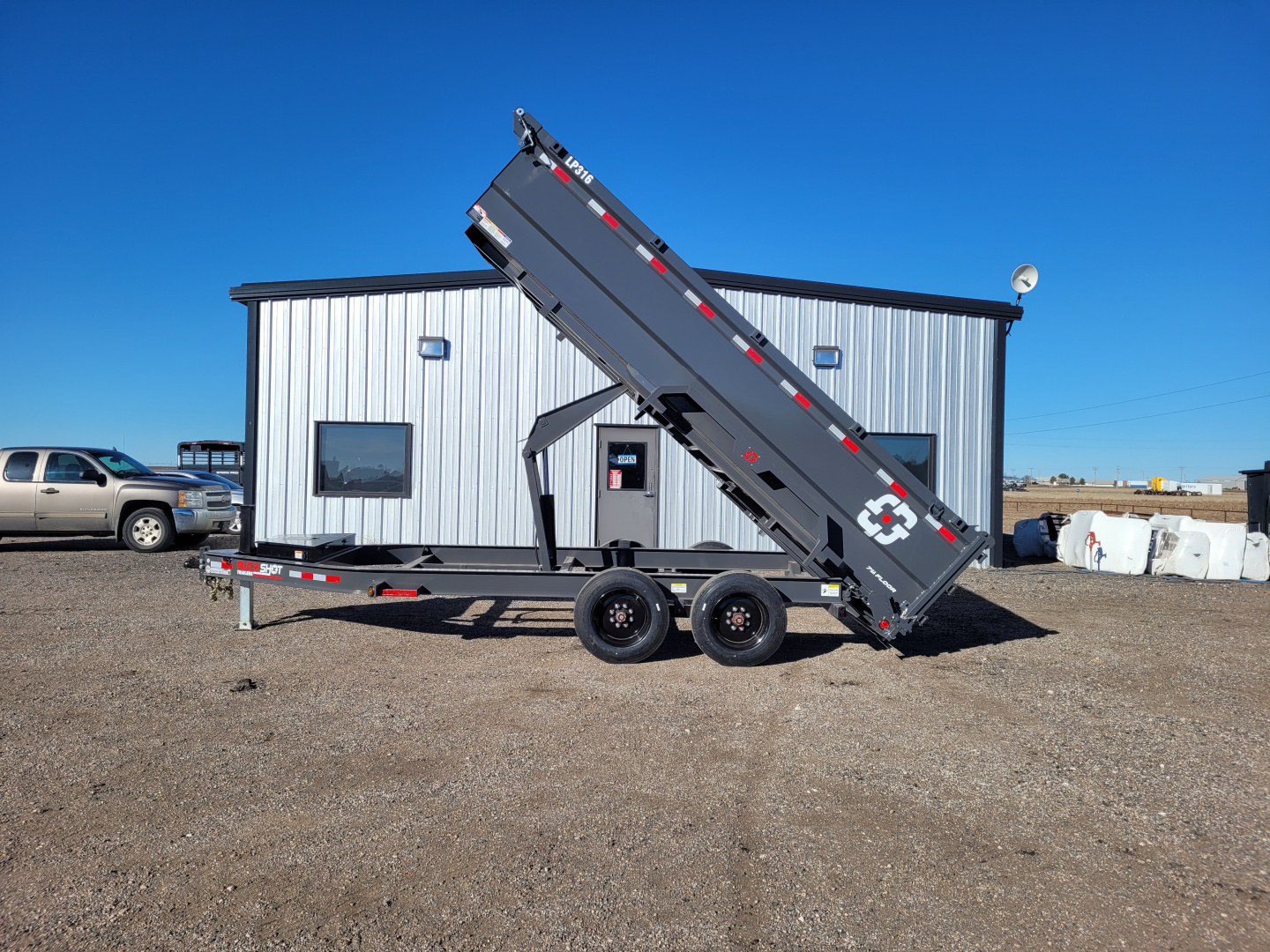 New 2026 Buckshot 83"x16' BP Dump Trailer W/3' Sides/8K Axles