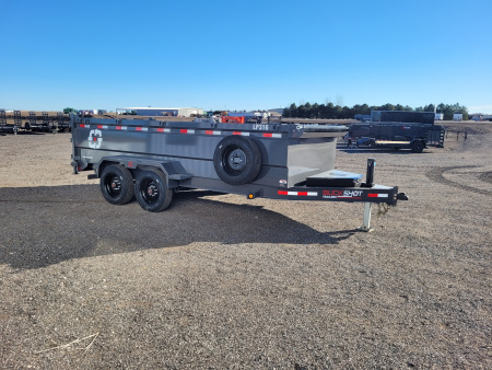 New 2026 Buckshot 83"x16' BP Dump Trailer W/3' Sides/8K Axles