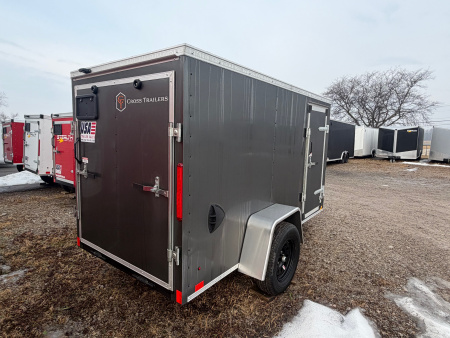 New 2026 5 x 10 Enclosed Cross Trailers Beta Cargo / Enclosed Trailer With Spare Tire and Ramp Door