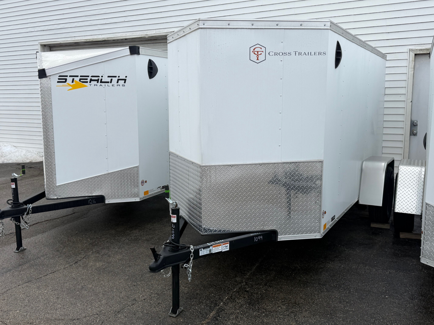 New 2026 5 x 10 Enclosed Cross Trailers Beta Cargo / Enclosed Trailer With Spare Tire and Ramp Door