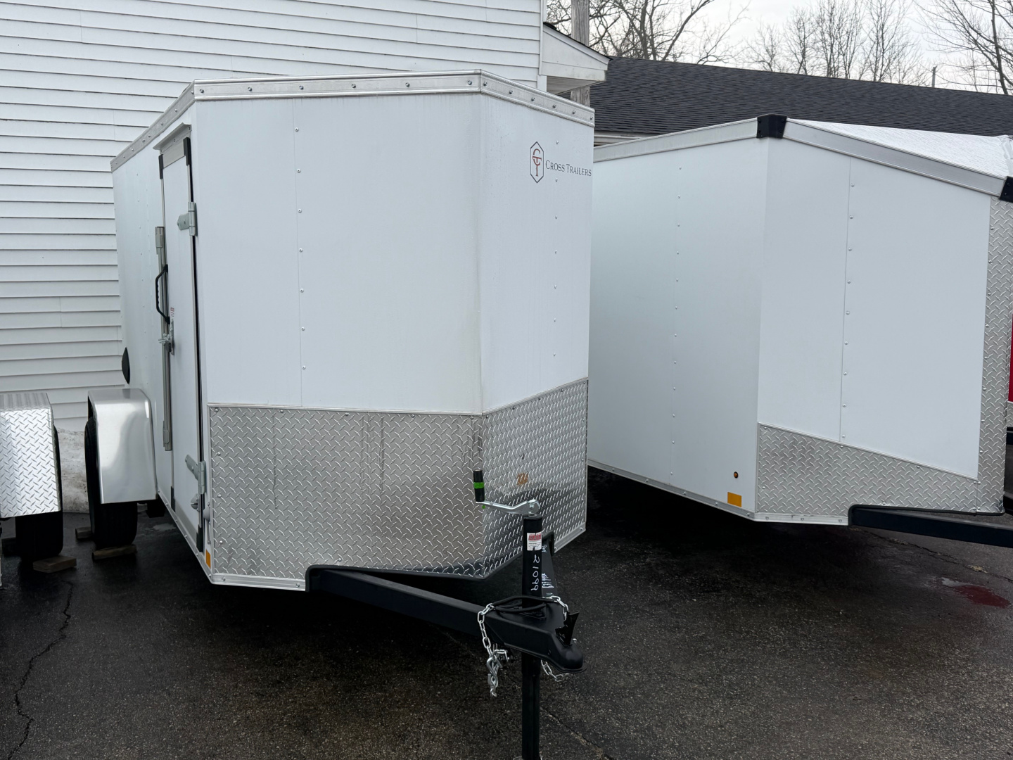 New 2026 5 x 10 Enclosed Cross Trailers Beta Cargo / Enclosed Trailer With Spare Tire and Ramp Door