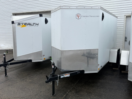 New 2026 5 x 10 Enclosed Cross Trailers Beta Cargo / Enclosed Trailer With Spare Tire and Ramp Door