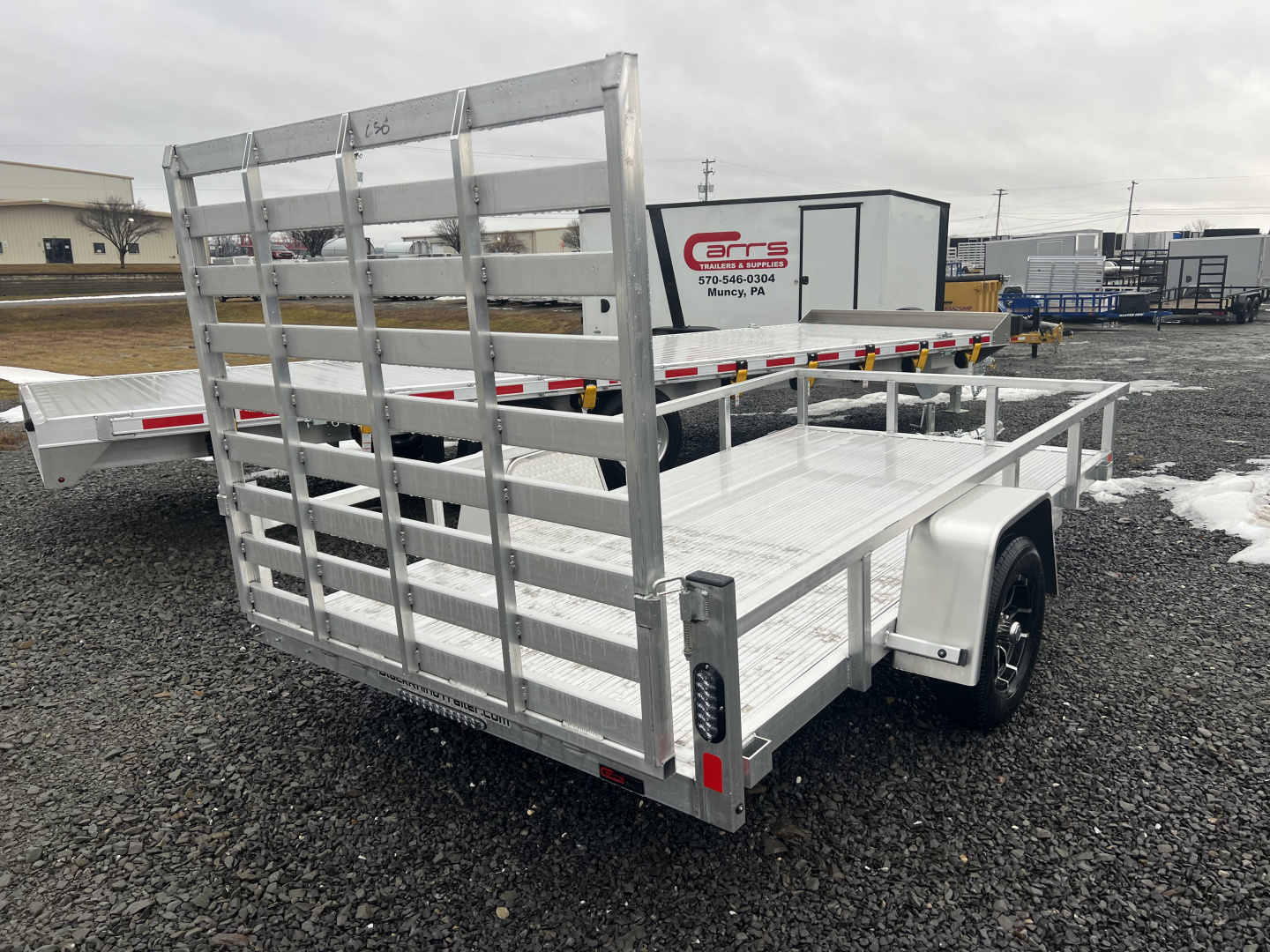 Used 2026 Black Rhino LS 6x12 3K Wood Deck Utility Trailer