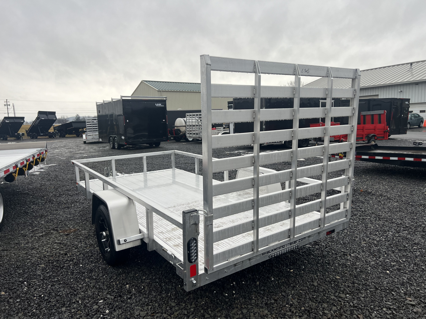 Used 2026 Black Rhino LS 6x12 3K Wood Deck Utility Trailer