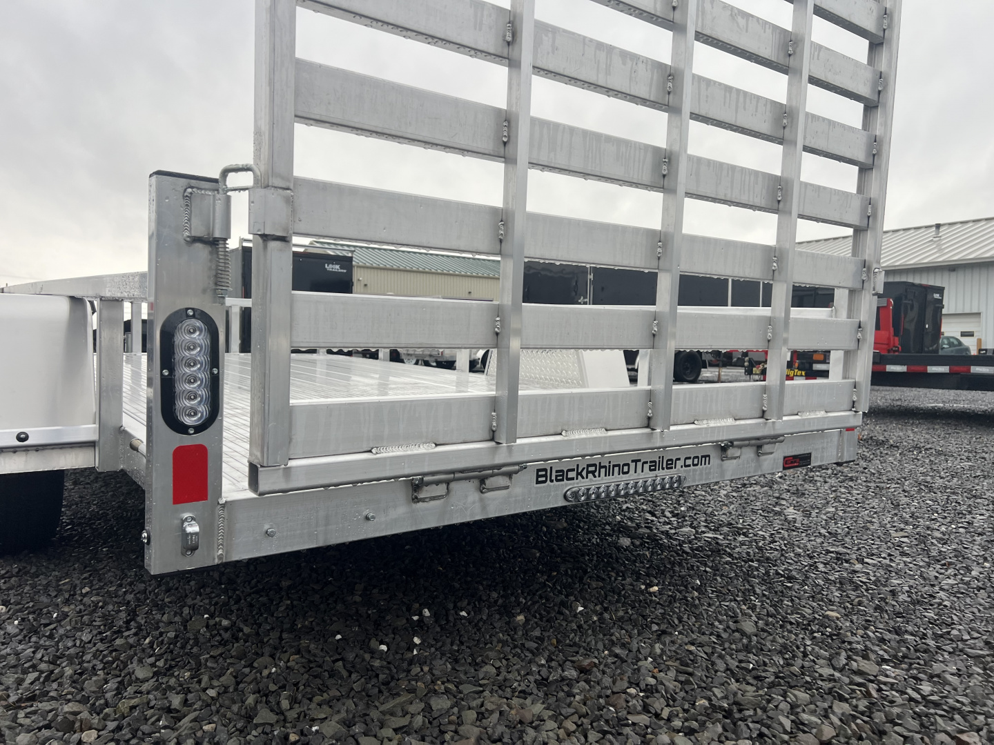Used 2026 Black Rhino LS 6x12 3K Wood Deck Utility Trailer