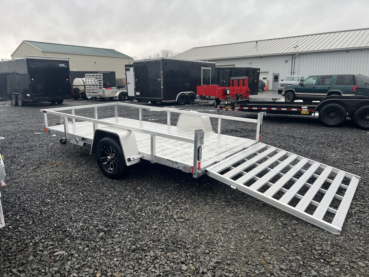 Used 2026 Black Rhino LS 6x12 3K Wood Deck Utility Trailer