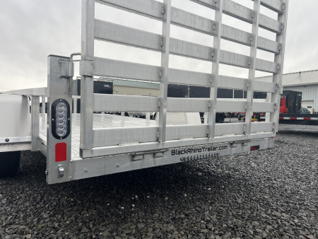 Used 2026 Black Rhino LS 6x12 3K Wood Deck Utility Trailer