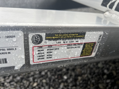 Used 2026 Black Rhino LS 6x12 3K Wood Deck Utility Trailer