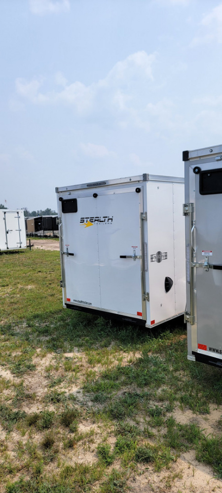 New 2026 Stealth Trailers 6X12 WHITE RAMP DOOR Cargo / Enclosed Trailer