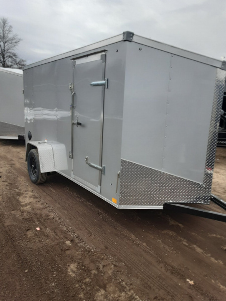 New 2026 Stealth Trailers 6X12 SILVER W/RAMP DOOR Cargo / Enclosed Trailer