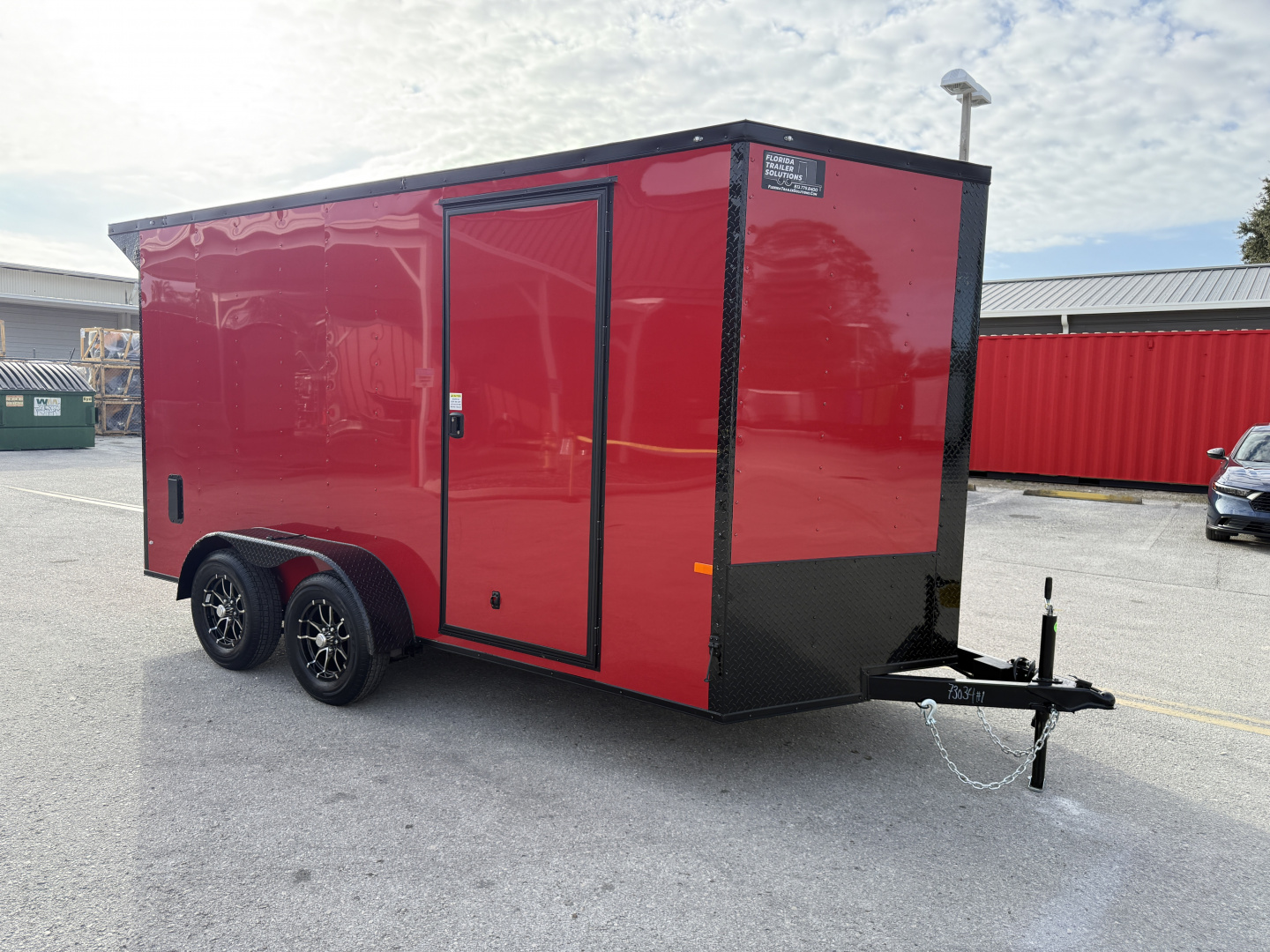 New 2026 Rock Solid Cargo 7x14 7K Rear Ramp Door Black Out Pkg Cargo / Enclosed Trailer