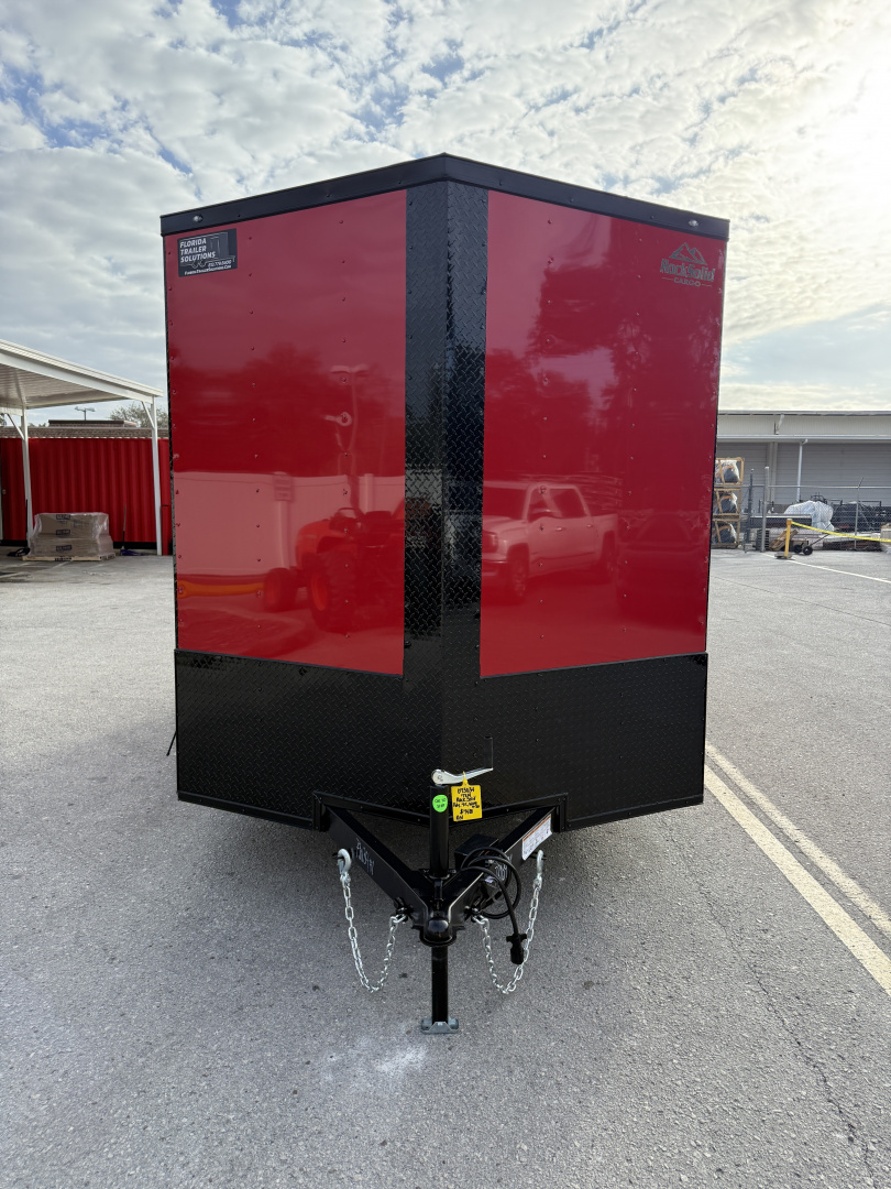 New 2026 Rock Solid Cargo 7x14 7K Rear Ramp Door Black Out Pkg Cargo / Enclosed Trailer