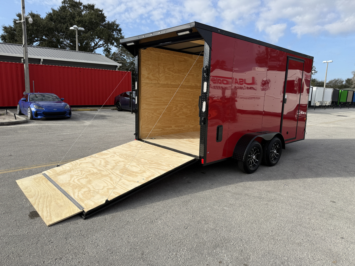 New 2026 Rock Solid Cargo 7x14 7K Rear Ramp Door Black Out Pkg Cargo / Enclosed Trailer