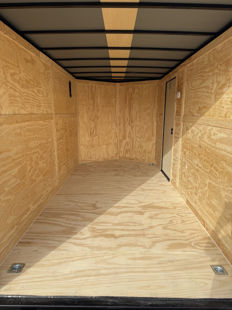 New 2026 Rock Solid Cargo 7x14 7K Rear Ramp Door Black Out Pkg Cargo / Enclosed Trailer