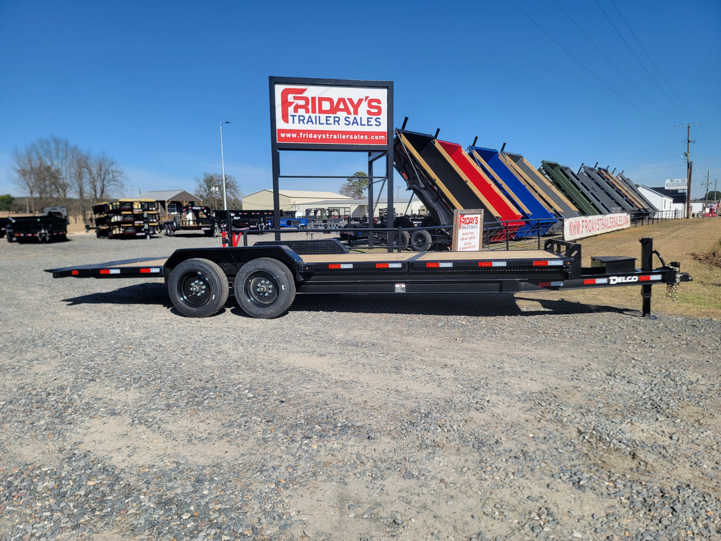 New 2026 Delco Trailers T3 22' x 83" Tilt Trailer Equipment Trailer