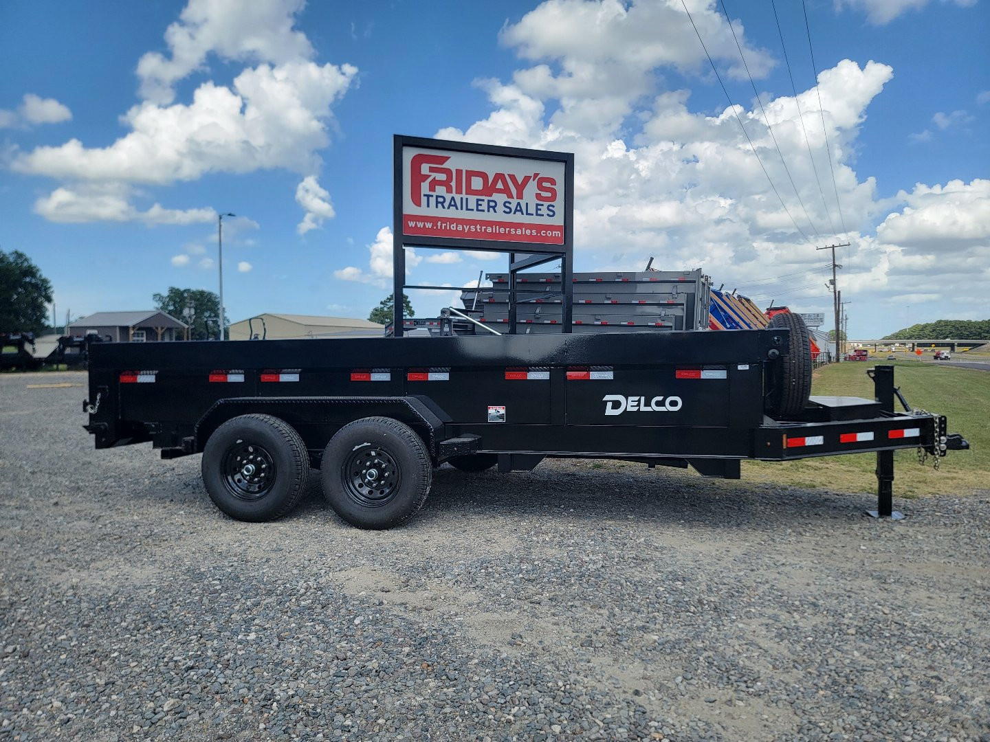 New 2025 Delco Trailers D3 16' x 83" Dump Trailer