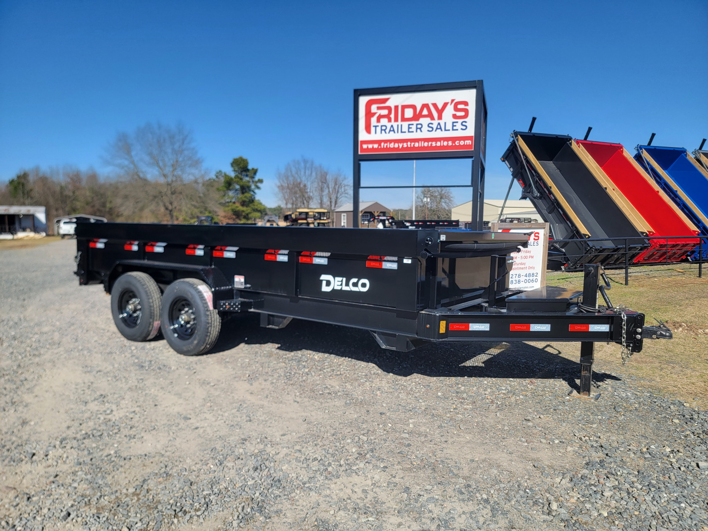 New 2025 Delco Trailers D3 16' x 83" Dump Trailer