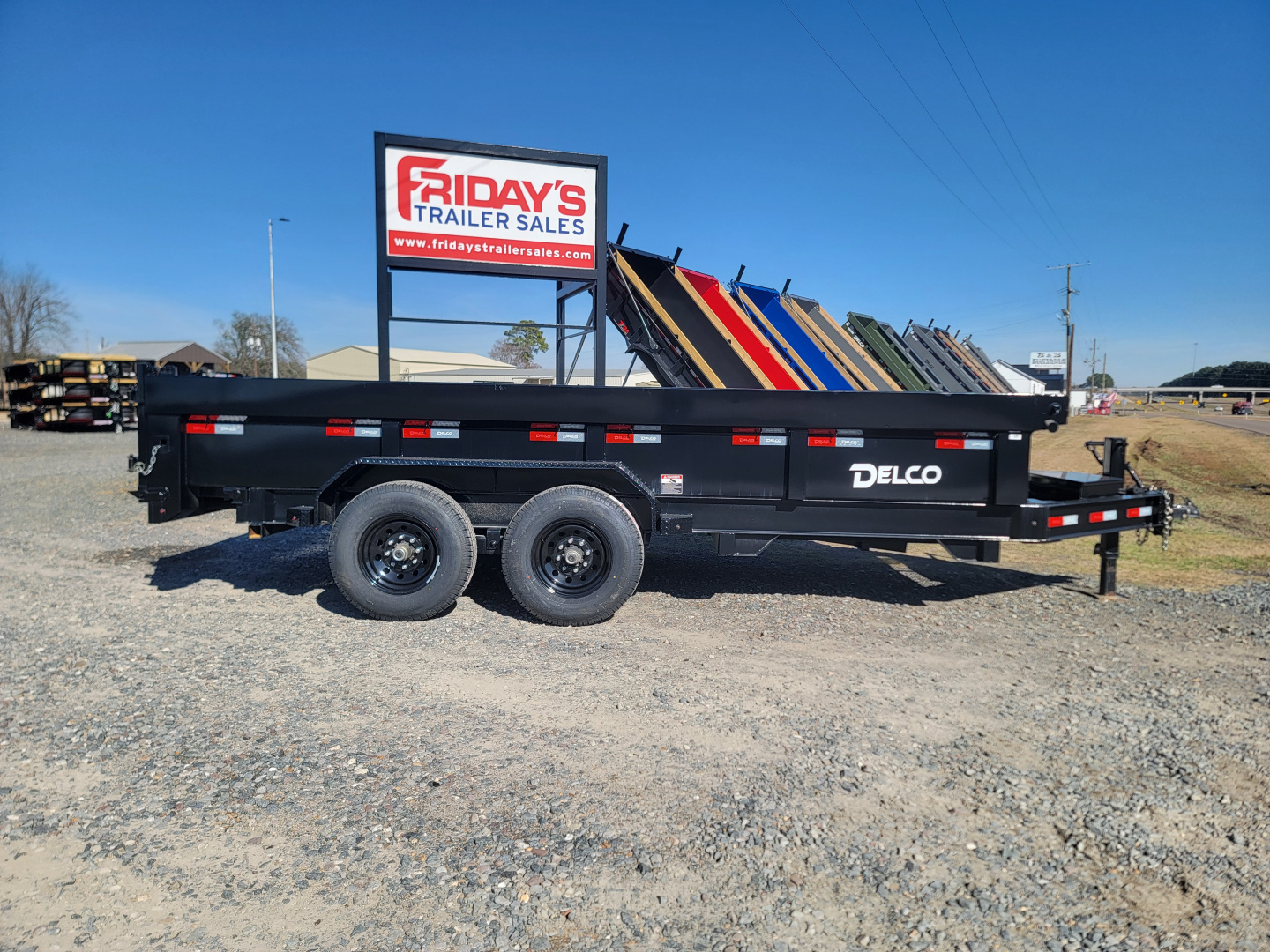 New 2025 Delco Trailers D3 16' x 83" Dump Trailer