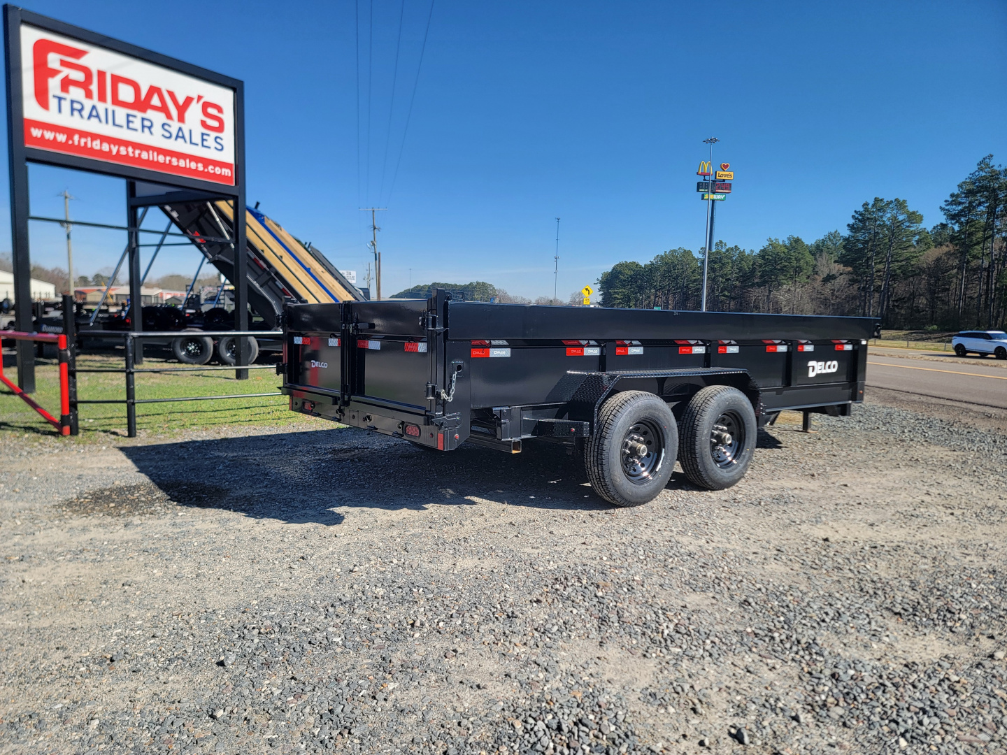 New 2025 Delco Trailers D3 16' x 83" Dump Trailer