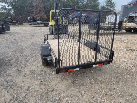 New 2026 Delco Trailers U010 10' x 60" Pipe Top w/ Folding Tailgate Utility Trailer
