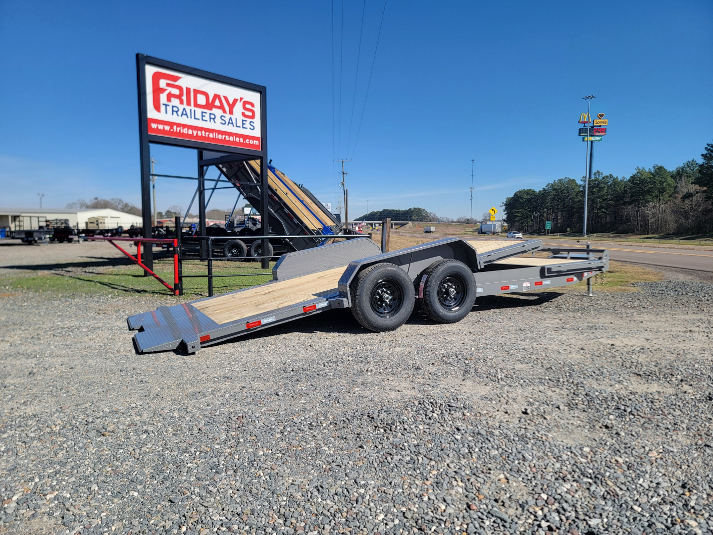 New 2026 Delco Trailers T3 20' x 83" Tilt Trailer Equipment Trailer