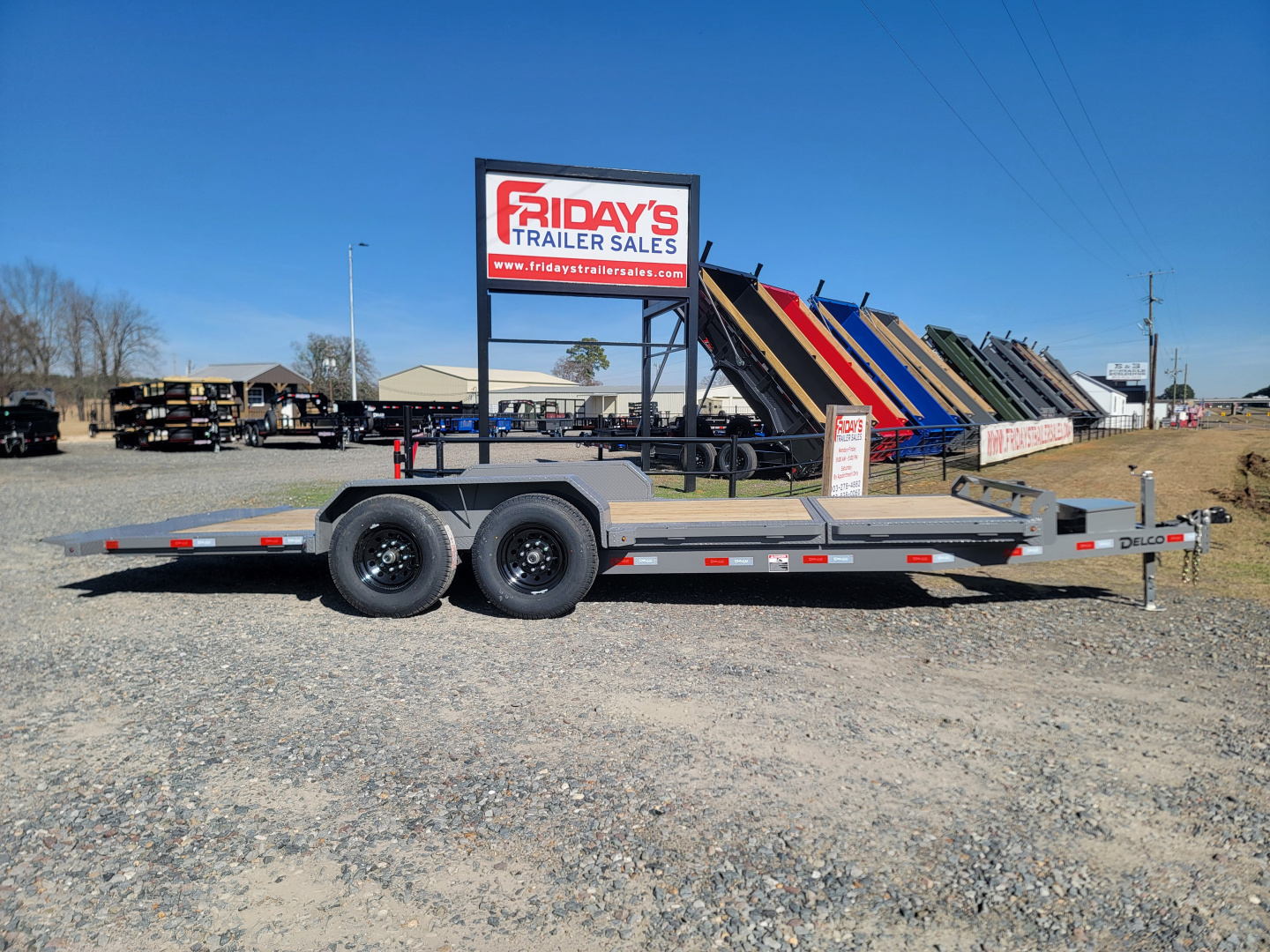 New 2026 Delco Trailers T3 20' x 83" Tilt Trailer Equipment Trailer