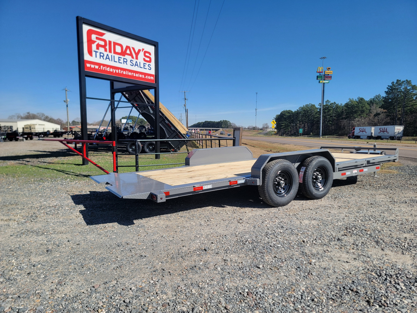 New 2026 Delco Trailers T3 20' x 83" Tilt Trailer Equipment Trailer