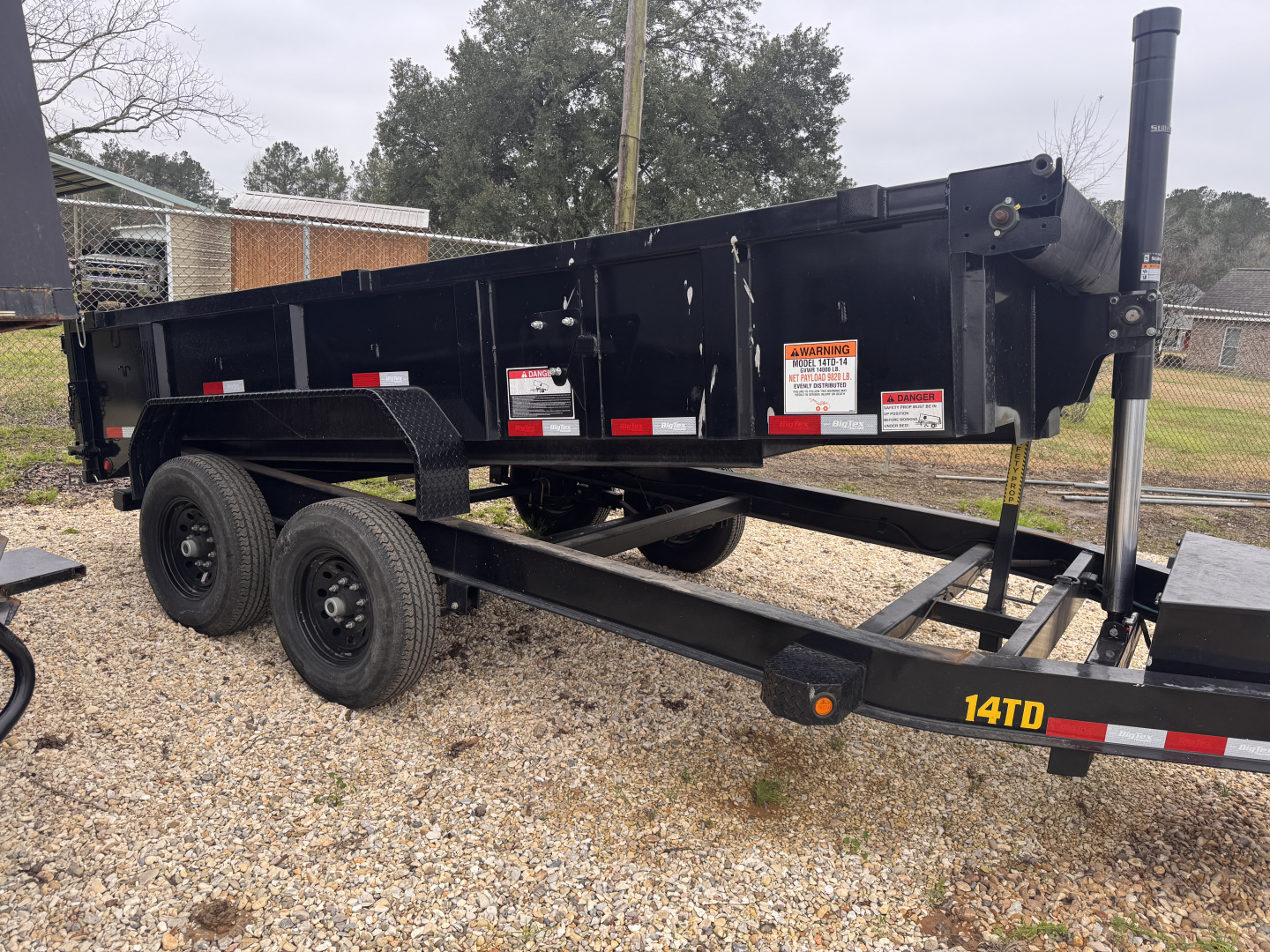 Used 2025 Big Tex Trailers Used 7x14 Telescopic Dump Trailer