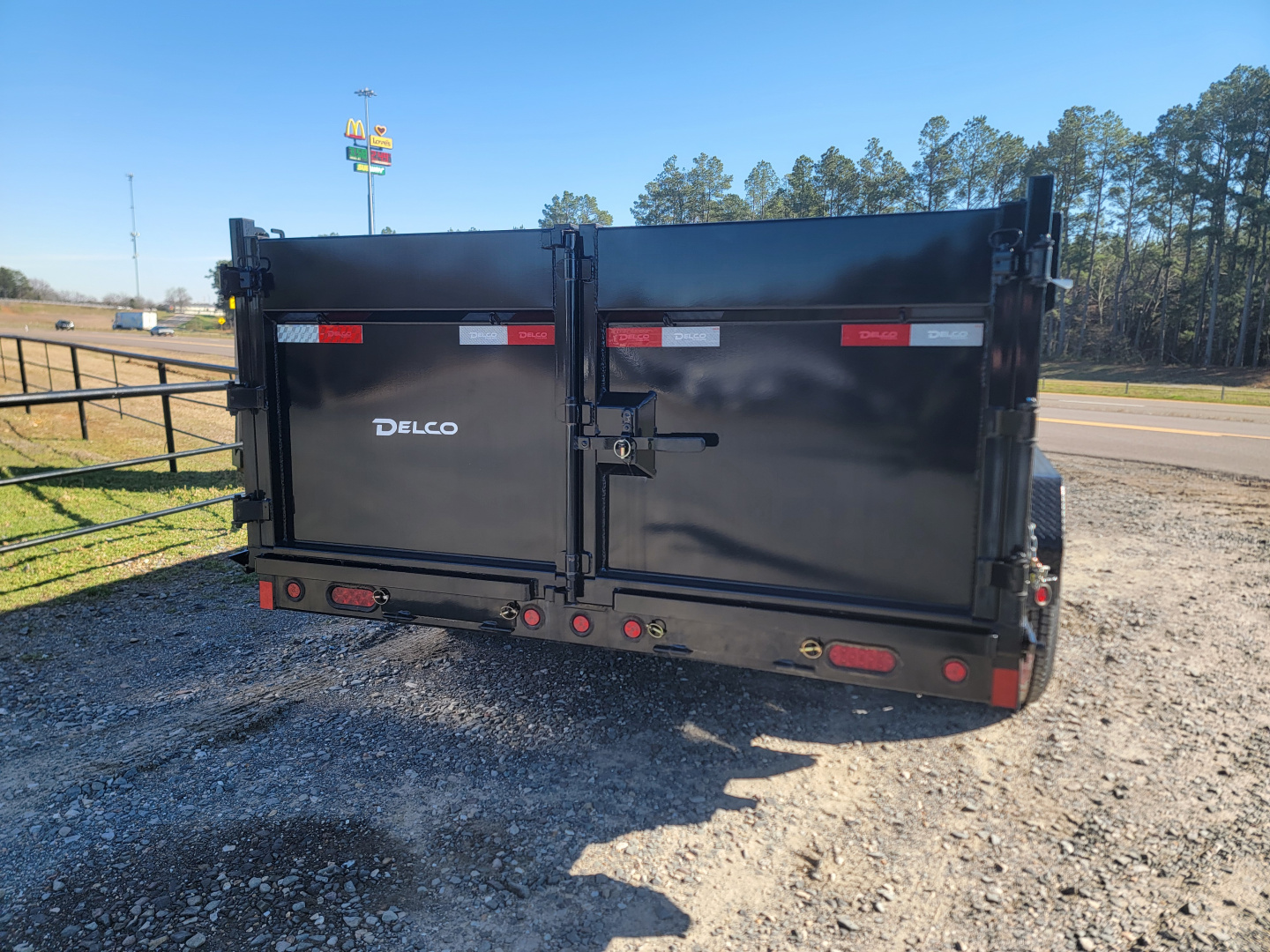 New 2025 Delco Trailers D3 16' x 83" Dump Trailer 3ft Wall