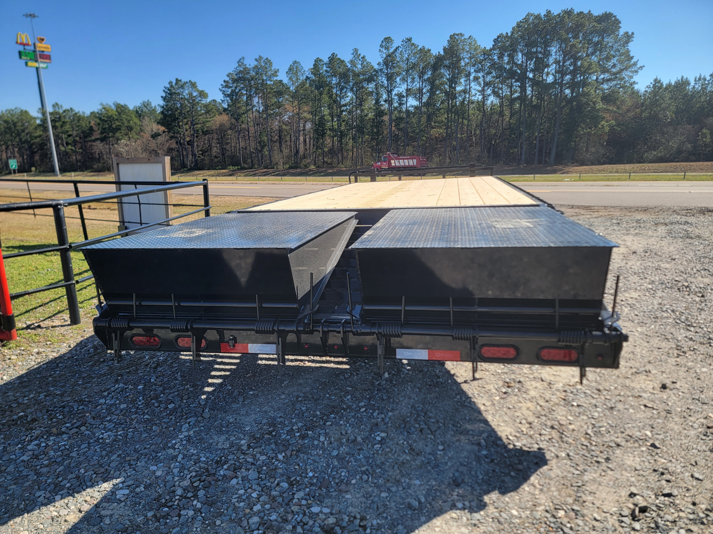 New 2026 Delco Trailers F8 22' x 102" Deck over w/ Monster Ramps Equipment Trailer