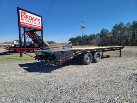 New 2026 Delco Trailers F8 22' x 102" Deck over w/ Monster Ramps Equipment Trailer