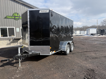 New 2026 HAULMARK Passport Deluxe 6x12 7K Tandem Axle 6'6  Interior Height Cargo / Enclosed Trailer with Rear Ramp Door
