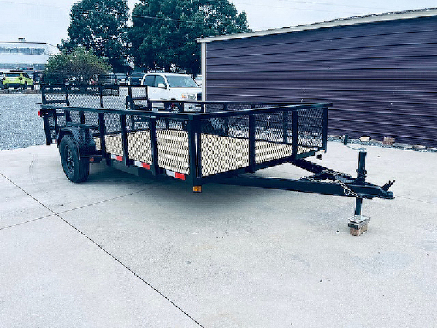 New 2026 Nolan 7X14 Utility Trailer w/2ft Mesh 3K