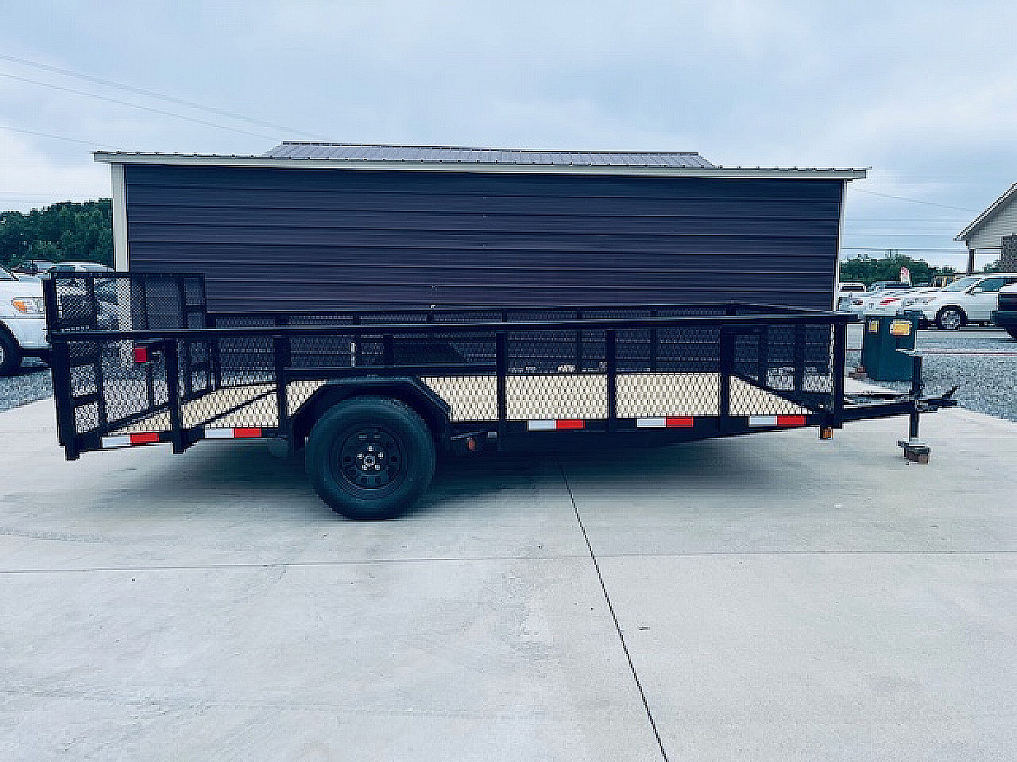 New 2026 Nolan 7X14 Utility Trailer w/2ft Mesh 3K