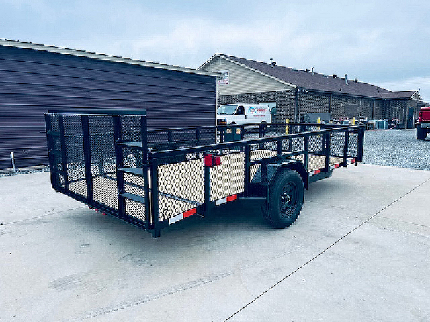 New 2026 Nolan 7X14 Utility Trailer w/2ft Mesh 3K