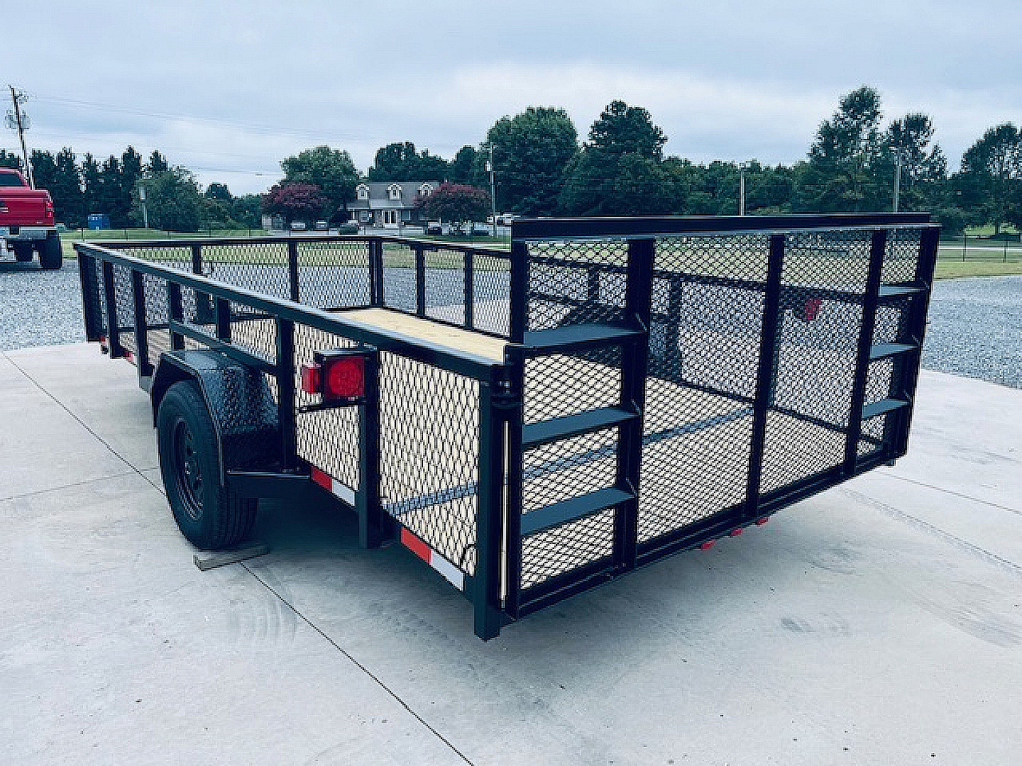 New 2026 Nolan 7X14 Utility Trailer w/2ft Mesh 3K