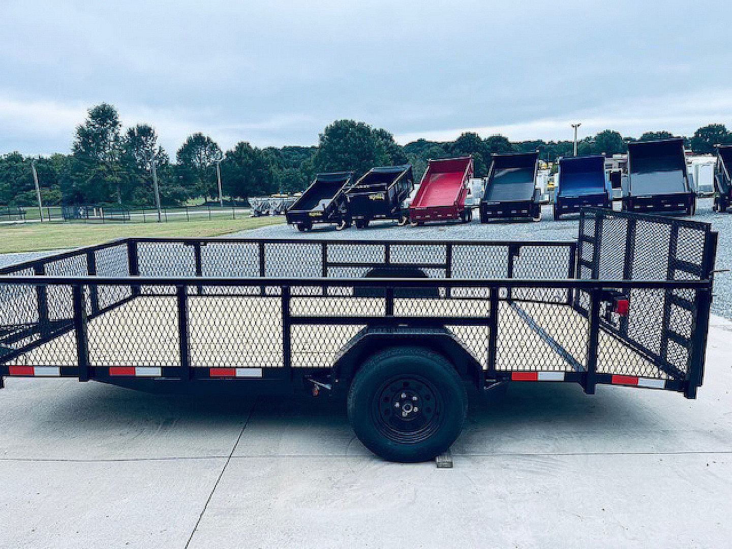 New 2026 Nolan 7X14 Utility Trailer w/2ft Mesh 3K